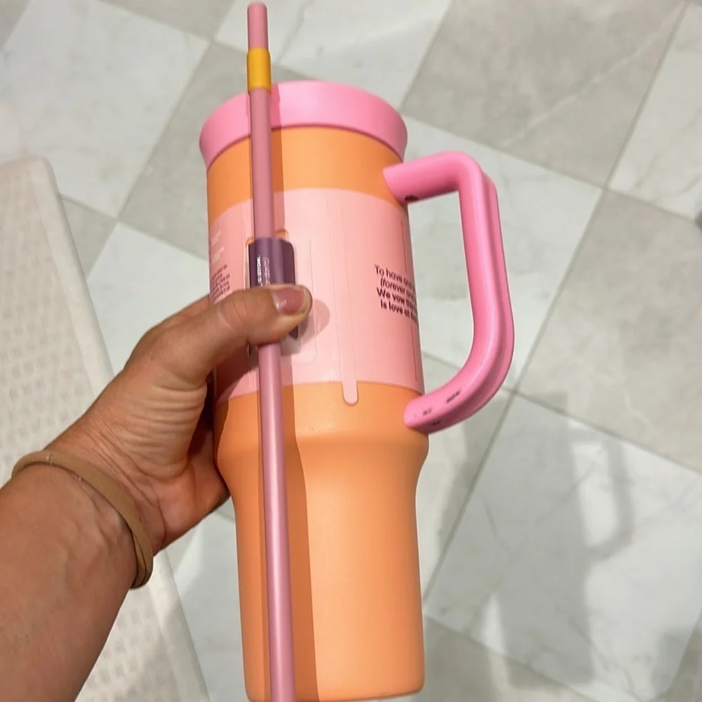 Owala 40 oz Stainless Steel Straw Tumbler - Tangy Tango NWT